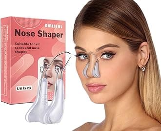 AMIJEAL Nose Shaper Clip - Up Lifting Clip, Pain-Free Soft Silicone Nose Slimming Device, Bridge Straightener Corrector Beauty Tool