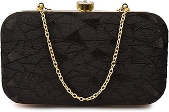 Women's Oval Frame Clutch | Detachable Sling Chain | Ladies Party Wedding Purse Bag