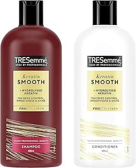 Tresemme Keratin Smooth shampoo and conditioner 680ml each with a Tilly's and Teddy's branded hair scrunchie