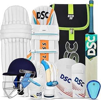 DSC Belter Kashmir Willow Complete Cricket Kit with Helmet