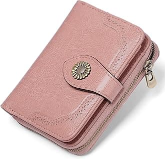 SENDEFN Leather Purses for Women, RFID Blocking Small Wallets for Women, Ladies Purse with Multiple Card Slots and Zipper Compartment