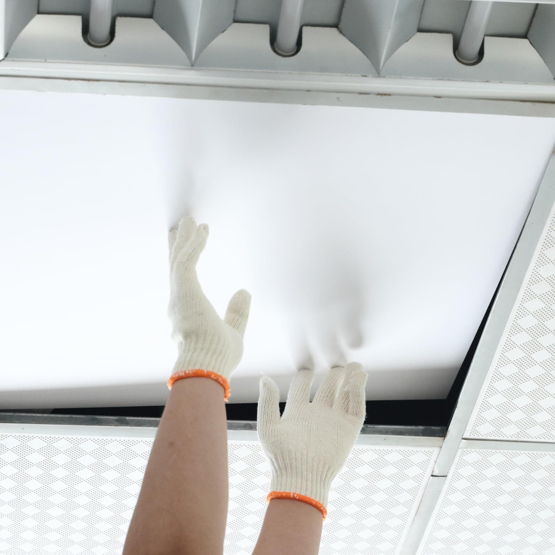 10-Pack White Ceiling Panel (60cm x 120cm), Waterproof and Fireproof PVC Smooth Drop Ceiling Tile