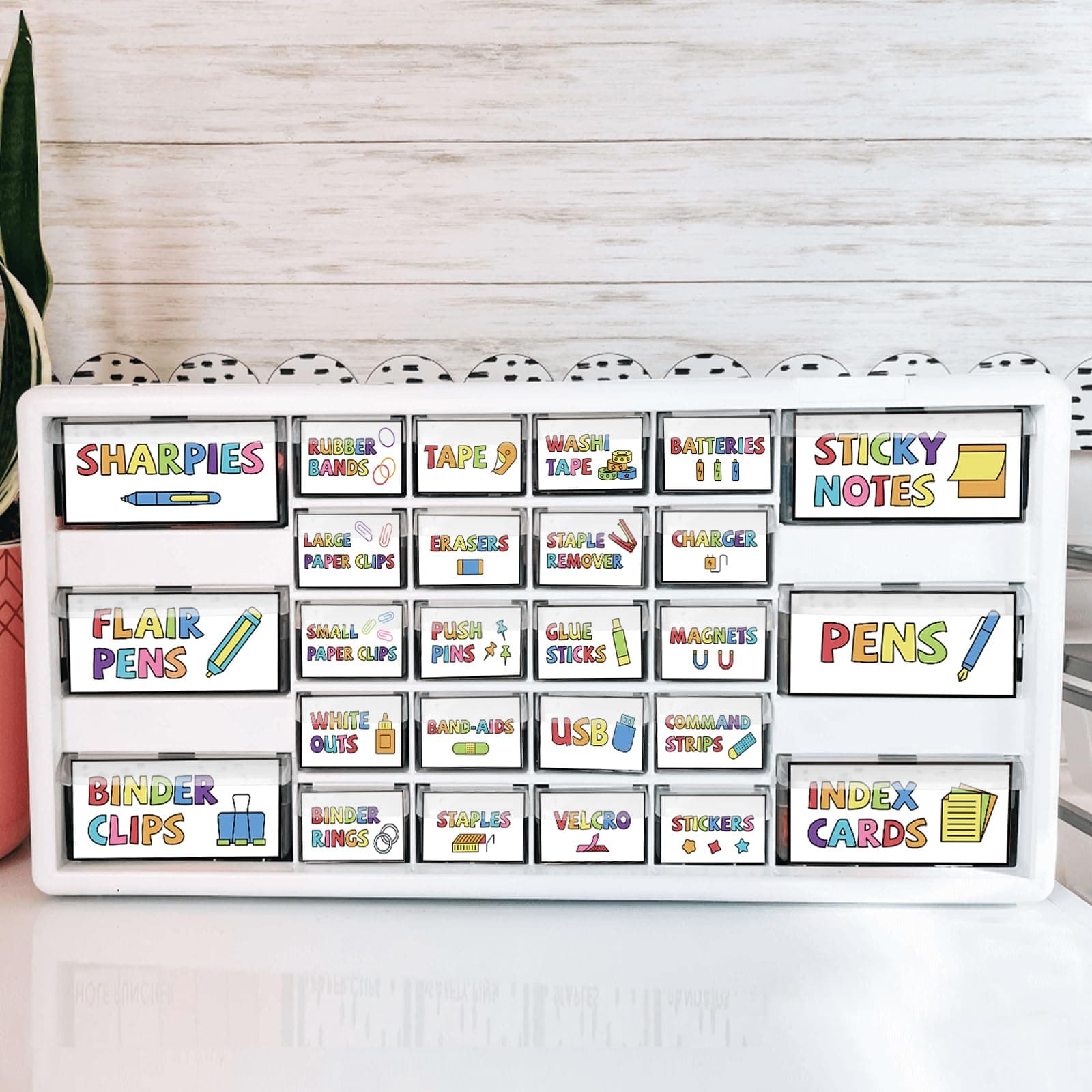 42 Pieces Teacher Toolbox Labels Tool Box Storage Label Classroom Supply Decor for Back to School Teachers Classroom Organization (Colorful)