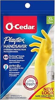 HandSaver Rubber Gloves for Kitchen and Household Cleaning (3 Pairs)