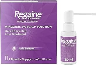 for Women 2% Minoxidil Regular Strength Scalp Solution for Hair Regrowth (1x 60 ml), Scientifically Proven to Help Stop and Reverse Hereditary Female Hair Loss, Revitalise Hair Follicles