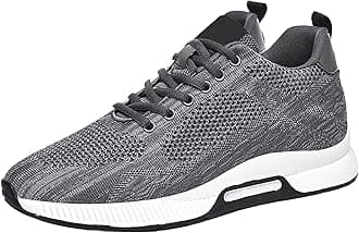 Height Boosting Shoes for Men Height Boosting Shoes Height Increasing Shoes Men's Invisible Height Increasing Elevator Shoes - Ultra Light-Weight Lace-up Sporty Walker - 2.8 Inches Taller