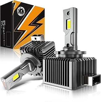 Auxbeam 2025 D1S D1R Fog Light, 6500K White 600% Brightness Fog Lights for Off-road Use, Plug and Play