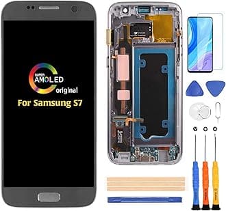A-MIND Original for Samsung Galaxy S7 G930 Screen Replacement Include Frame (Not for S7 Edge) 5.1inch Touch Digitizer LCD Display Assembly Repair Kits (Black)
