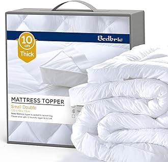 Mattress Toppers Combo Pack (Small Double + King) - 4 Inches Thick Soft & Fluffy Quilted Topper - Hypoallergenic With Elastic Straps