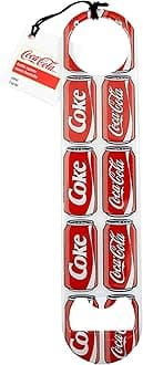 Tablecraft Coca-Cola Bottle Opener, 7.125" x 1.625", Coke Cans