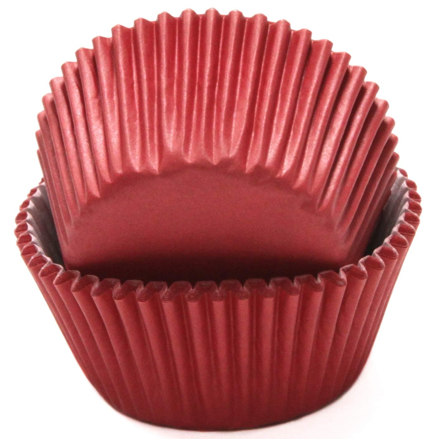 Chef Craft Classic Cupcake Liners, 50 Count, Dark Red