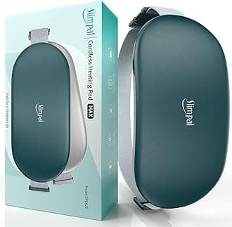 SlimpalHeating Pad for Period Cramps&Back Pain, Plus-Sized Electric Heating Pad, Menstrual Period Cramps Heat Belt Pain Relief, 3 Timer Auto Off Setting, Dark Green