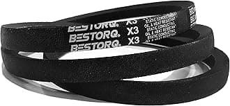 BESTORQ 8V1000 Rubber V-Belt, Wrapped, Black, 100" Length x 1" Width x 0.96" Height