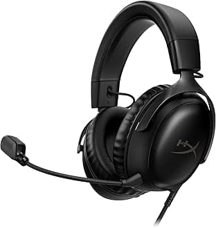 727A8AA Cloud III Gaming Headset, DTS Headphone with X Spatial Audio, 53 mm Drivers, Cloud II Comfort, Black, PC, PS5, PS4, Xbox Series, Nintendo Switch, Mobile