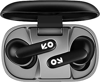 GOBOULT Z20 Made in India Ear Buds Wireless with 51H Playtime, Clear Calling ENC Mic, Low Latency Gaming, 10mm Bass Drivers Earbuds Buds TWS Bluetooth (Jet Black)