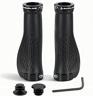 Bike Handlebar Grips, Multi Colors/Design Optional, Ergonomic Design, Aluminum Double Lock-on, Mountain Bike Grips, MTB BMX Downhill Foldable Urban Bicycles Grips, Scooter Grips