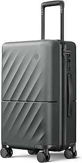 NINETYGO Carry on Luggage, Spinner Suitcase with Deep Packing Capacity, Lightweight Luggage for 3-5 Days Travel, TSA Lock, 22 X 14 X 9 Airline Approved (Carry-on 20-Inch, Electric Gray, Hudson)