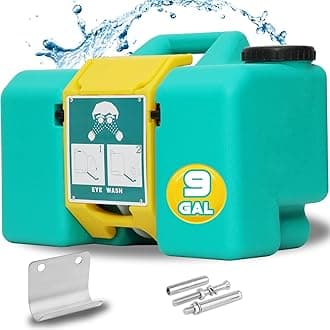 Magula 15min&9 Gallon Eye Wash Station OSHA Approved,Wall Mounted,Portable Eye Wash Units Meet OSHA Standard,Emergency Eye Wash Station Lasting for 15 Minutes,for Industrial Service Application