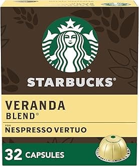 by Nespresso Vertuo, Veranda Blend, Blonde Roast Coffee, 32-count Coffee Pods, Brews 7.8 oz.