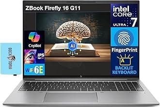 HP ZBook Firefly 16 G11 AI Mobile Workstation 16.0" IPS FHD+ Display (Intel Core Ultra 7 155U, 64GB DDR5, 1TB SSD, Copilot, Backlit KB, Fingerprint, 2 Thunderbolt 4, Win11P) w/DKZ USB Port Expander