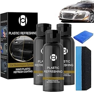 Ultimate Plastic Renovator Kit, Car Plastic Revitalizing Coating Agent, Nano Plastic Refreshing Coating, Ouhoe Plastic Refreshing (30ml, 3pcs)