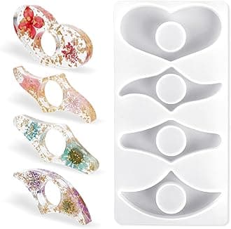 Silicone Resin Mold for Thumb Book Page Holder, Reusable Bookmark Mold, Handmade Resin Casting Molds, Dried Flower Resin Thumb Book Holder Molds for DIY Reading Accessory for Book Lovers Readers