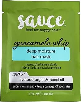 Deep Conditioning Hair Mask (1 Fl Oz, Pack of 25) Guacamole Whip Hair Mask for Damaged Hair & Frizz Control with Avocado, Honey, Monoi & Argan Oil