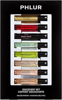 Fragrance Discovery Set (2025) - 8pc Perfume Sample Set ft. New Releases Vanilla Skin, Rose Whip & Golden Rule - 2mL Mini Perfume Fine Fragrance Samples (8 x 2mL)