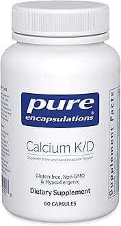 Pure Encapsulations Calcium K/D | Supplement for Bone Strength, Immune System, Colon, and Cardiovascular Health* | 60 Capsules