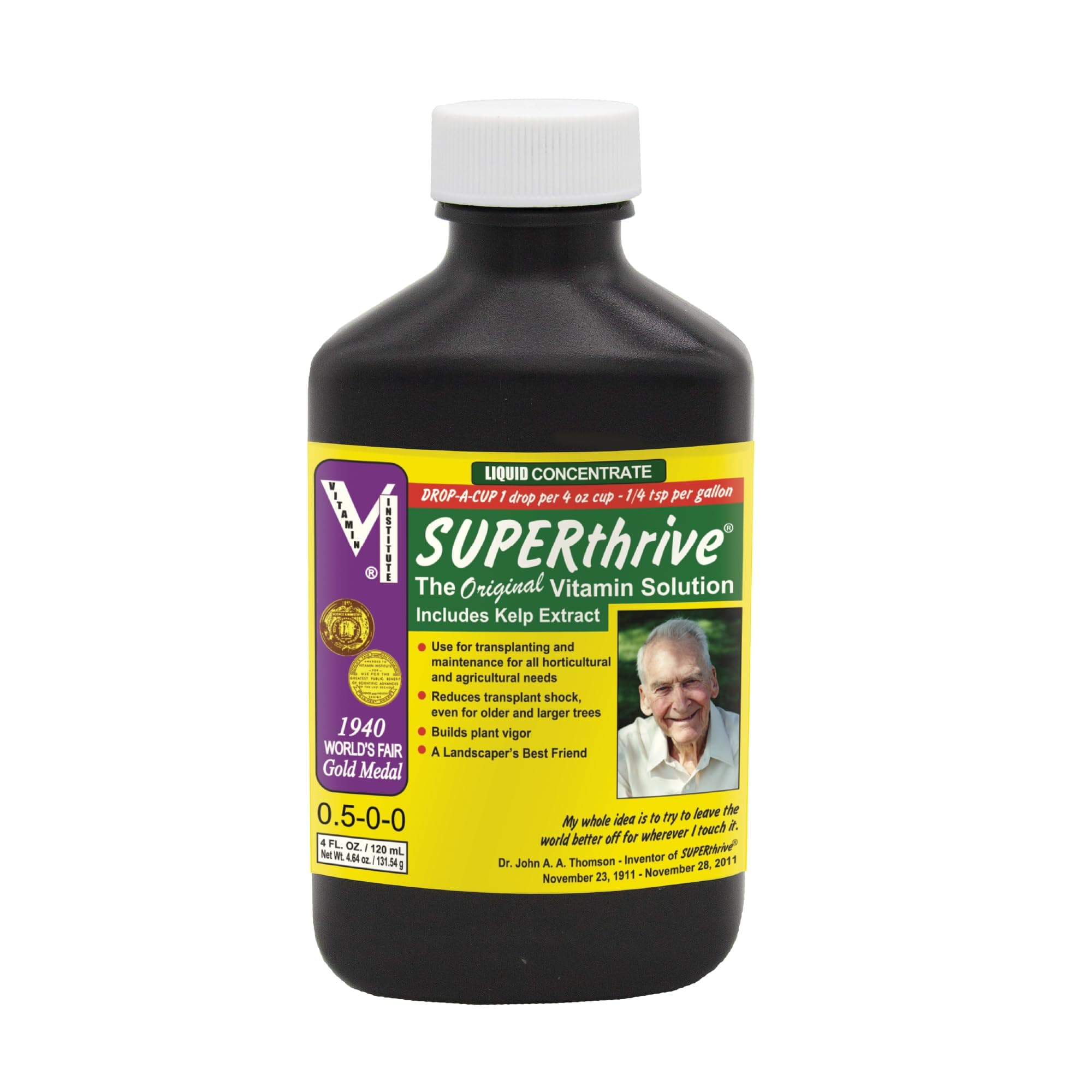 The Original Vitamin Solution - Liquid Concentrate, May Add to Any Fertilizing Program, 4 fl. oz.