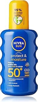 Protect & Moisture Sun Spray SPF 50+ (200ml) Moisturising Suncream Spray with SPF 50+ Advanced Sunscreen Providing Immediate Effective UVA + UVB Protection