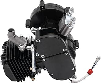 80CC Bicycle Engine Kit, 2 Stroke Bicycle Motor Bike Motorized Engine Kit Petrol Gas Engine,Single Cylinder Motorized Bicycle Full Assembled Engine