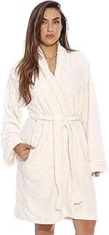 Just LoveKimono Robe Velour Chevron Texture Bath Robes for Women