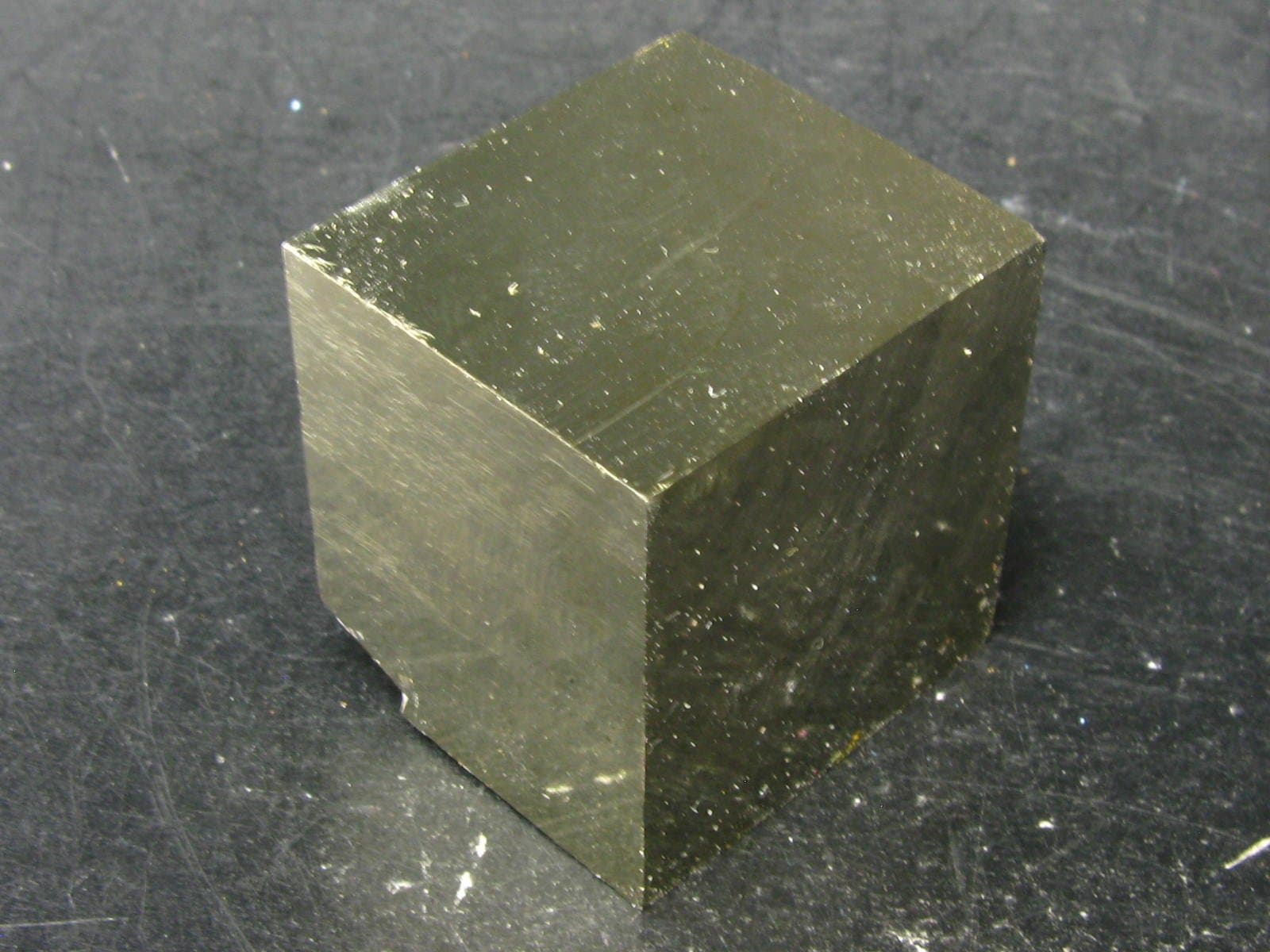 Perfect Cube Pyrite Crystal From Spain - 0.9"