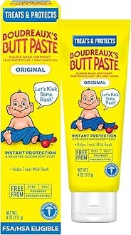 Original Diaper Rash Cream, Diaper Cream for Baby, Fast Relief from Mild Discomfort, Pediatrician-Recommended Brand, 4 oz Tube