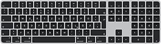 Apple Magic Keyboard with Touch ID and Numeric Keypad: Bluetooth, rechargeable. Works with Mac computers with Apple silicon; German, Black keys
