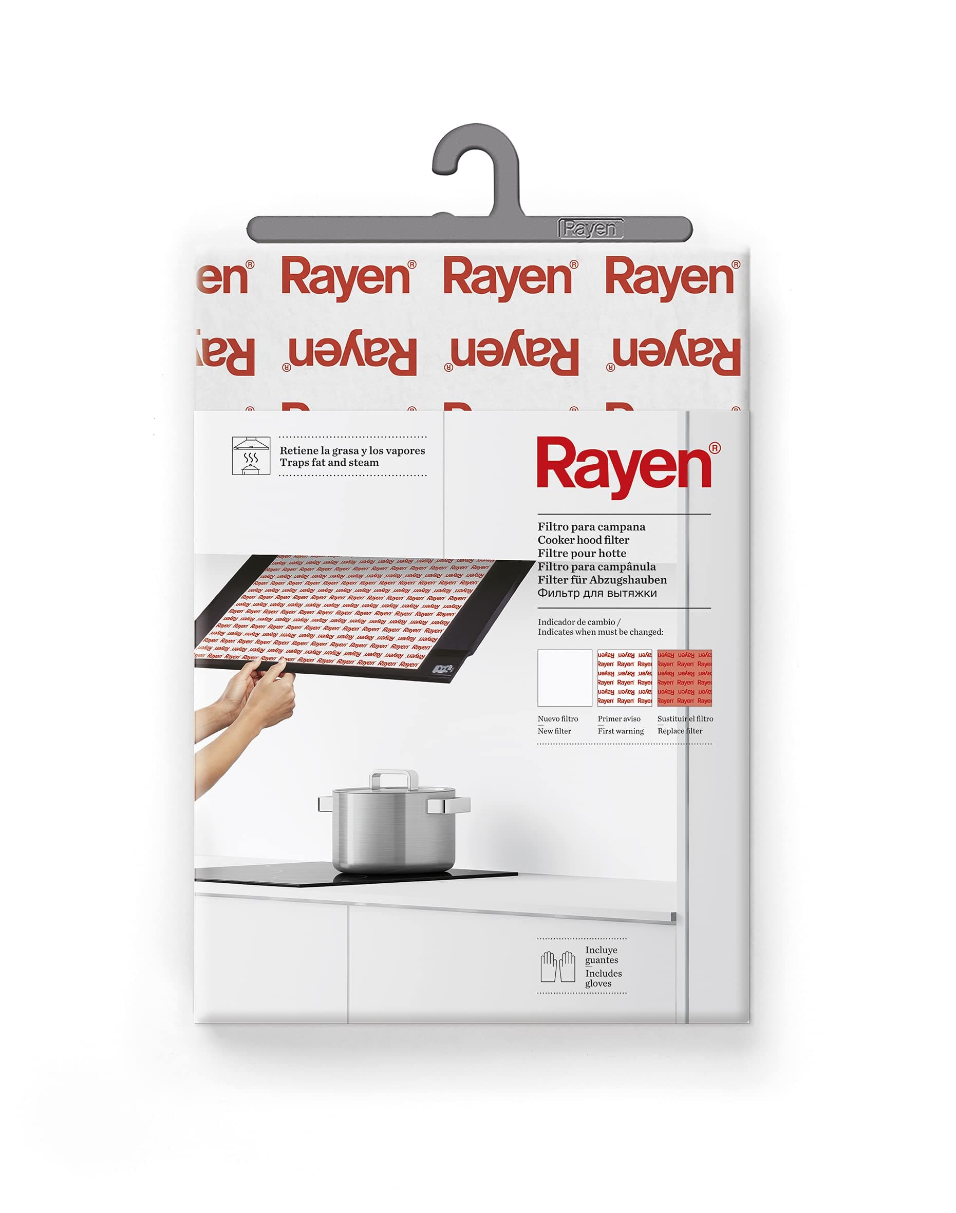 Rayen 6318 - Fat Filter, Universal, with Filterwechsel Indicator [Energy Class A+]