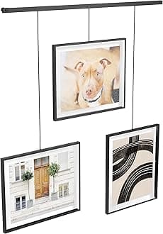 UmbraExhibit Set of Three 8x10 Picture Frames, Black, metal