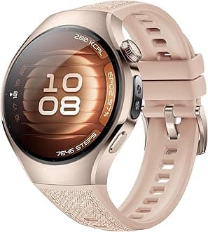 HUAWEI WATCH 5, 42mm Smartwatche, Multi-sensing X-TAP Technology, Fingertip Oxygen Saturation Measurement, Health at a Glance, eSIM, 6-Month Extended Warranty, Beige