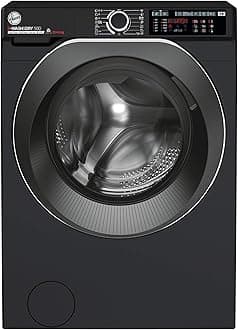 Hoover H-Wash 500 HDD4106AMBCB Freestanding Washer Dryer, Care Dose, A Rated, 10 kg/6 kg Load, 1400 rpm, Black