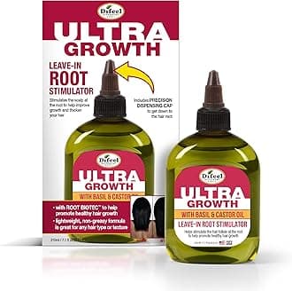 Difeel Ultra Hair Growth Oil Infused with Basil and Castor Oil 7.1 ounce