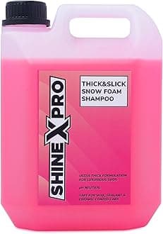 - 2.7L SuperThick Car Wash Shampoo Concentrate - pH Neutral, Thick Suds - Thick&Slick Snow Car Foam Shampoo That Works With Both Bucket Wash And Foam Cannon (2.7 L)