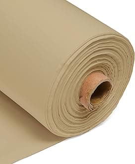 100% Cotton Fabric 60 Inch 150cm Wide 150GSM Material for Sewing, Dressmaking, Quilting, Curtain Linings, Pillowcases & Totes Fabric by The Half Metre by Discount Fabrics LTD(Beige, 25m)