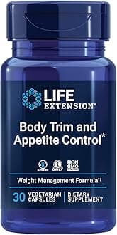Life Extension Body Trim and Appetite Control, Lemon Verbena, Hibiscus, Healthy Weight, Promotes Satiety, Weight Management, Gluten Free, Non-GMO, 1-Daily, Vegetarian, 30 Capsules