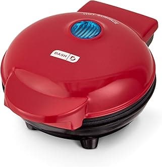 Dash Mini Maker Grill - Compact & Indoor Electric Grill - Efficient & User-Friendly Device with Nonstick Surface - Quick Heat-Up System - Easy-to-Clean & Store - Red