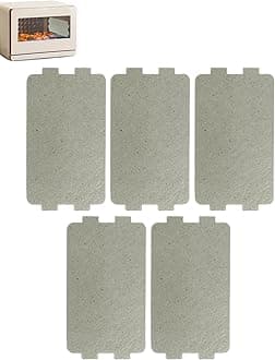 5 PCS Waveguide Cover, Universal Microwave Oven Mica Plate Sheet, 117mm X 64mm, Replacement Accessory for Home Kitchen Office