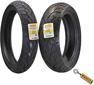 Pirelli Night Dragon 130/60B19 M/C 61H REINFTL Cruiser Motorcycle Front Tire - Superior Traction & Handling for High-Performance Cruisers w/Keychain (130/60B19 180/60B17)
