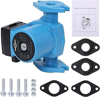 3-Speed 1 Inch Flange Hot Water Recirculating Pump 1/8HP Booster Pump 110-120V Circulation Pump for Water Heater/Floor heating