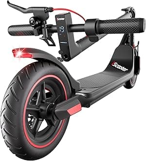 iScooter Electric Scooter Adults & Big Kids, 500/650 Peak Power, Up to 18/15/12 Miles Range, 22/19/18 Mph Top Speed, Cruise Control, Dual Braking System, Foldable E Scooter for Commuting & Campus Use