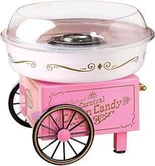 Homemade Cotton Candy Floss Maker Machine Electric Cotton Candy Maker Sugar Floss Maker Machine Make Hygienic Cotton Candy Machine for Your Kids (Cotton Candy Floss Maker Machine)